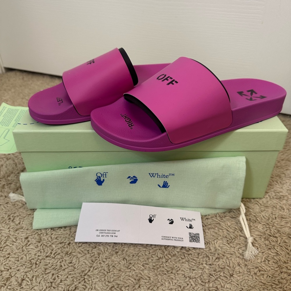 Off-White Women's Vibrant Magenta Sandals